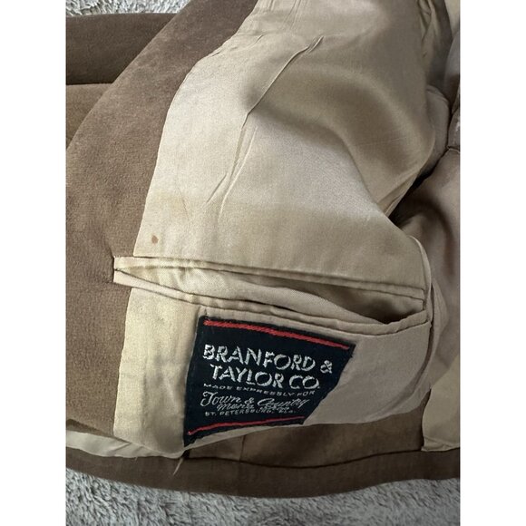 Branford Taylor Men's  Sport Coat Blazer Brown - Picture 15 of 16